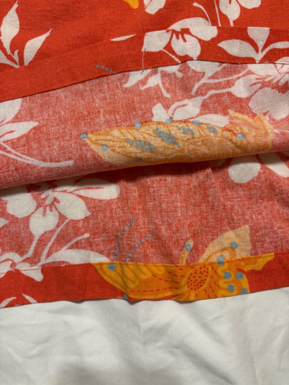 Vintage 2001 Karen Scott Y2K Butterfly Linen Midi Skirt 8P - Picture 5 of 10